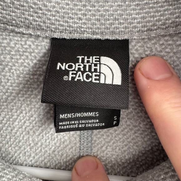 The North Face Textured Cap Rock 1/4 Zip Fleece Pullover Men's Size S Gray - Picture 8 of 14